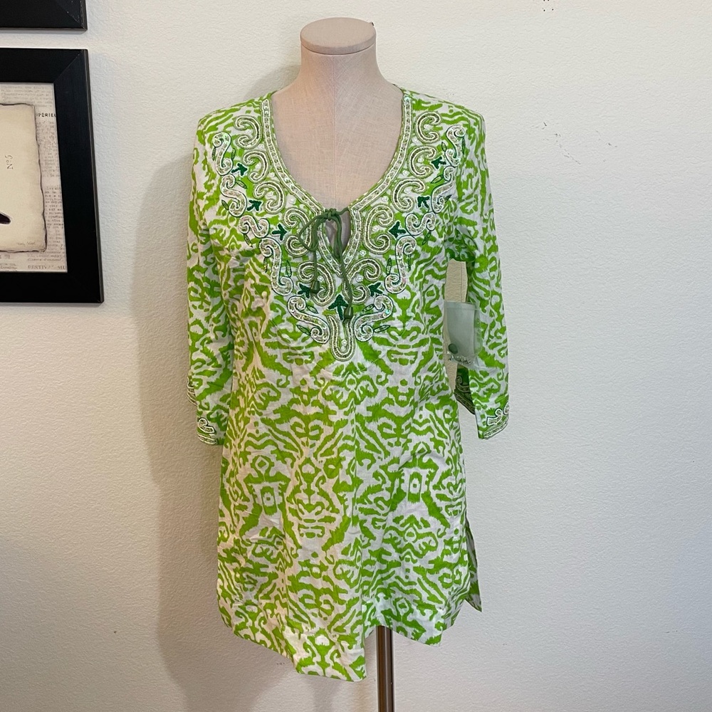 NWT Soft Surroundings Jeweled Tunic